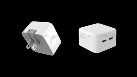 Apple şirkətinin 2 ədəd USB-C girişli yeni şarj adapterinin render fotoları təqdim edilib