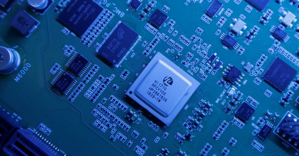 Hi1710 BMC management chip is seen on a Kunpeng 920 chipset designed by Huawei