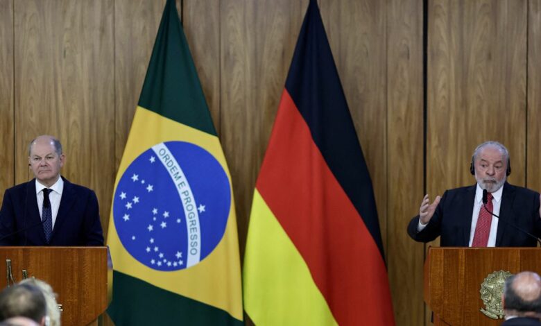 German Chancellor Scholz visits Brazil