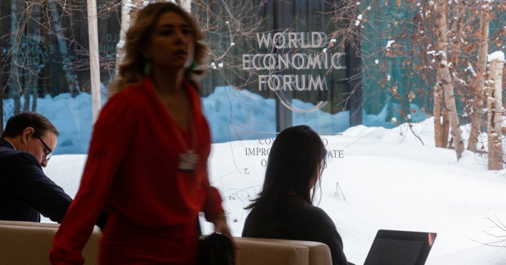 Davos during the World Economic Forum 2023