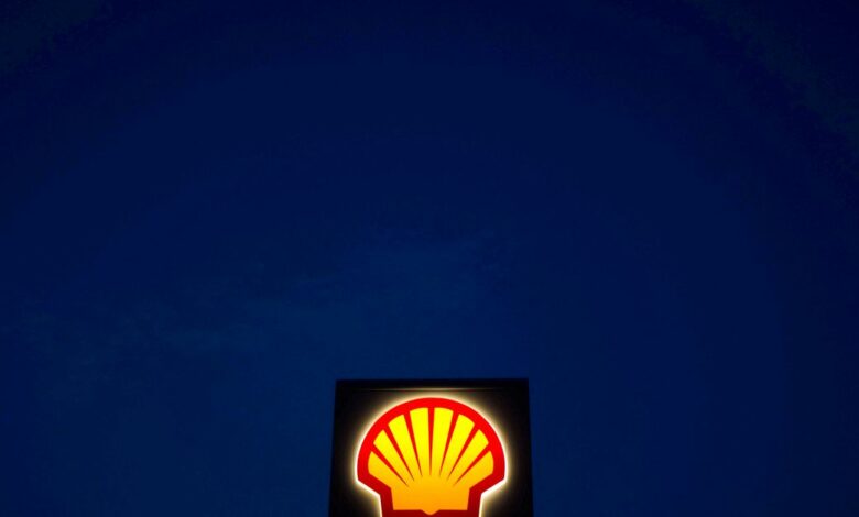 A Shell sign is pictured near Nowshera