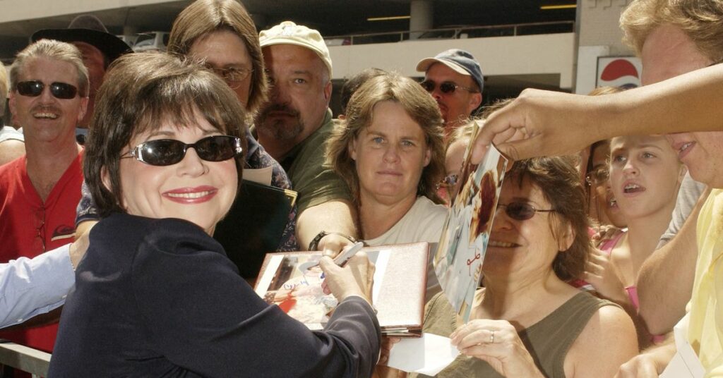 Penny Marshall and Cindy Williams receive stars on the Hollywood Walk of Fame.