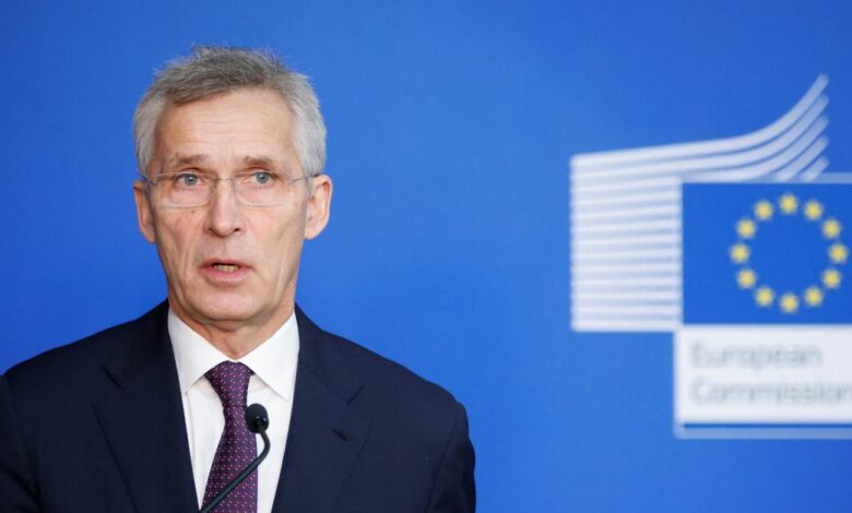 NATO Secretary General Jens Stoltenberg attends EU Commissioners meeting in Brussels
