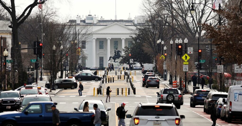 A general view of the White House in Washington