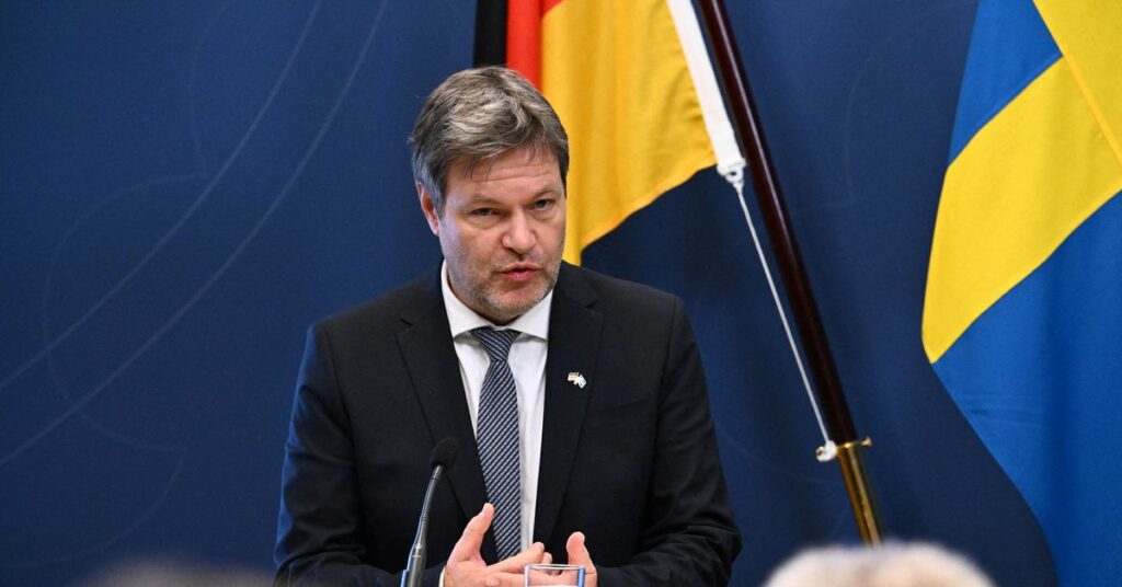 German Economy Minister Robert Habeck visits Stockholm