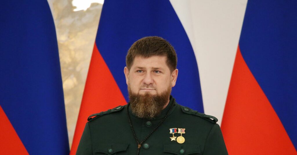 Head of the Chechen Republic Ramzan Kadyrov attends an inauguration ceremony in Grozny