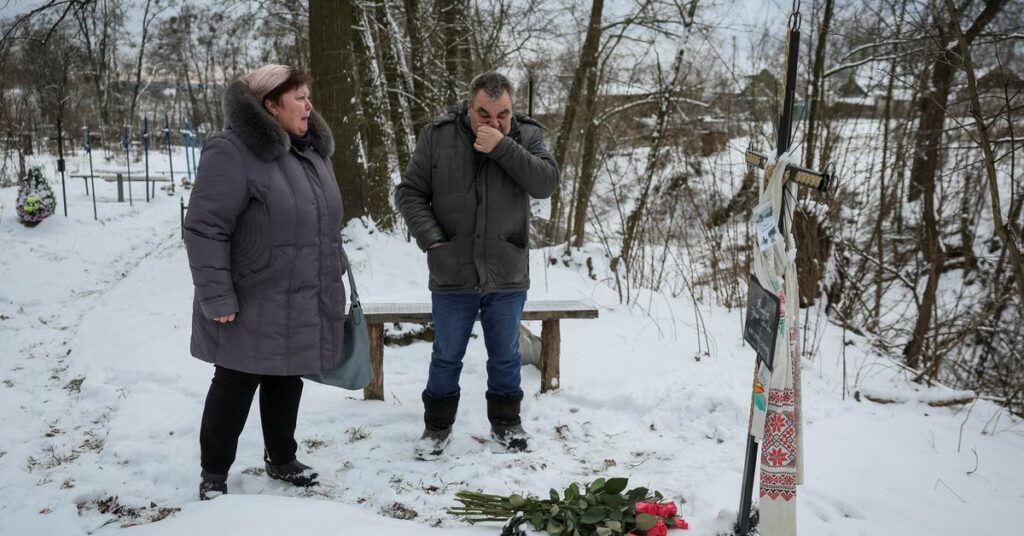Friends and family mourn Bucha victim who became a symbol of Ukraine