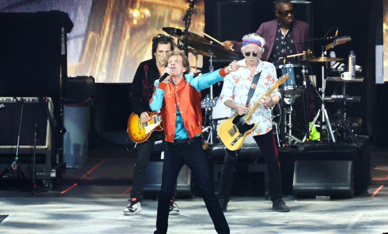 The Rolling Stones perform as part of their