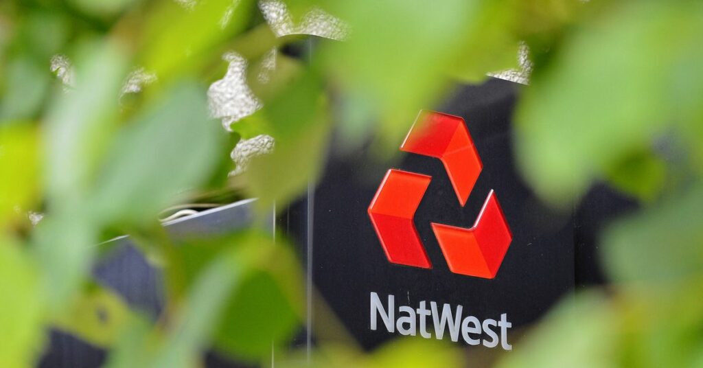 The logo of a NatWest bank is seen in London