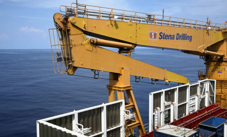 A view of the Stena forth drill rig for Springfield Group, the first independent African energy company to discover oil in deep sea is pictured at the sea near Takoradi