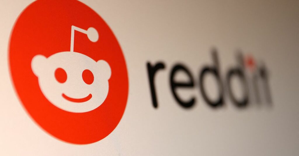 Illustration shows Reddit logo