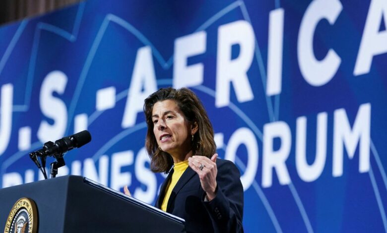 U.S. Commerce Secretary Raimondo addresses 2022 U.S.-Africa Leaders Summit in Washington