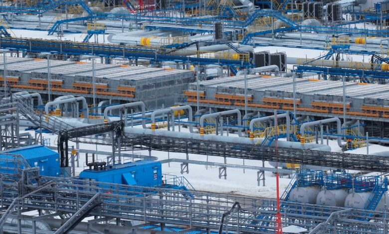 A view shows Gazprom