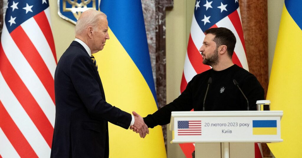 U.S. President Joe Biden visits Kyiv