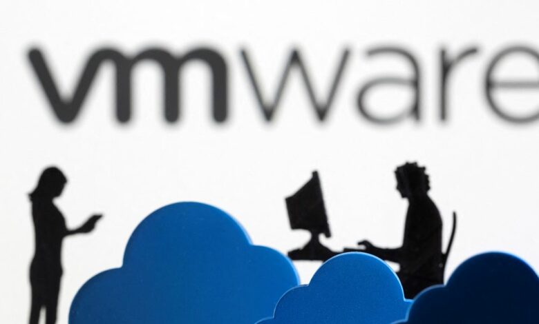 Illustration shows VMware cloud service logo