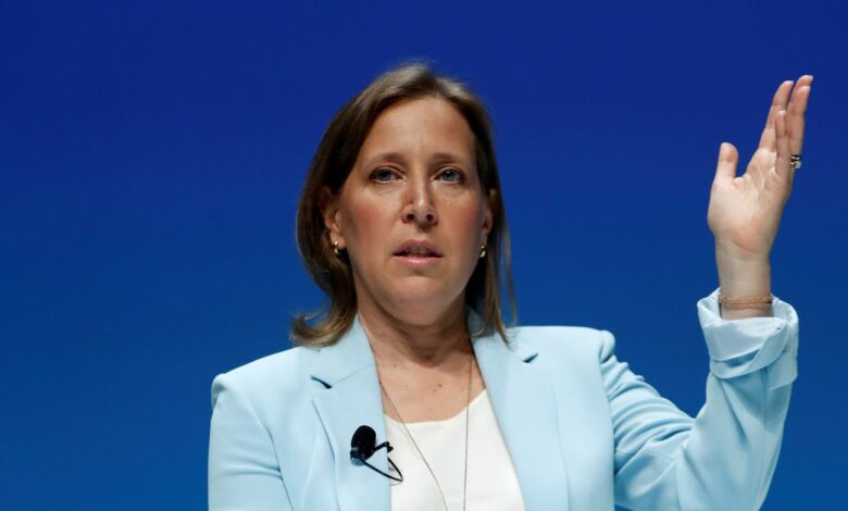 YouTube CEO Susan Wojcicki attends a conference at the Cannes Lions International Festival of Creativity, in Cannes