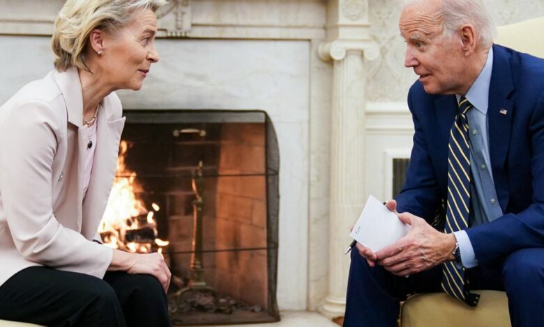 President Biden meets with President of the European Commission Ursula von der Leyen in Washington