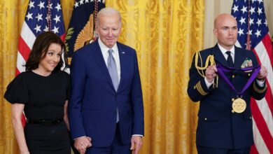 U.S. President Biden hosts national arts and humanities awards ceremony at the White House in Washington