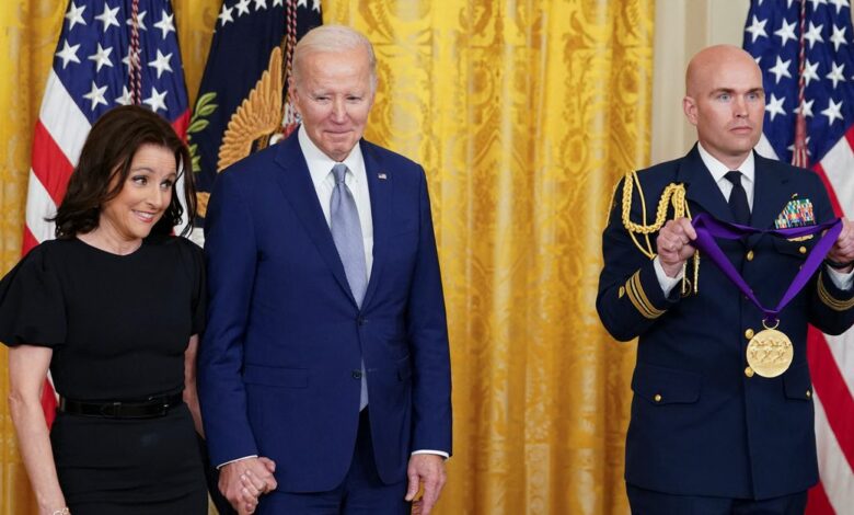 U.S. President Biden hosts national arts and humanities awards ceremony at the White House in Washington
