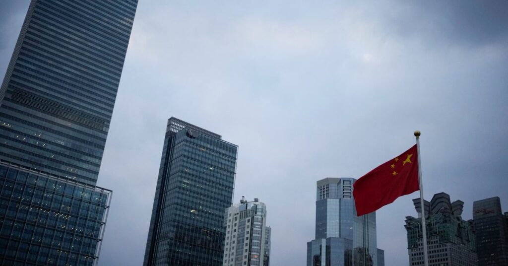 A Chinese national flag is pictured, following the COVID-19 outbreak, in Shanghai