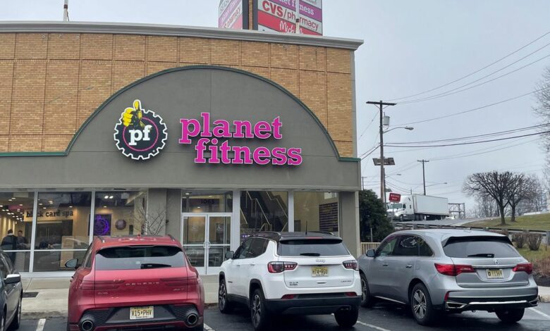 General view of Planet Fitness in Clifton, New Jersey