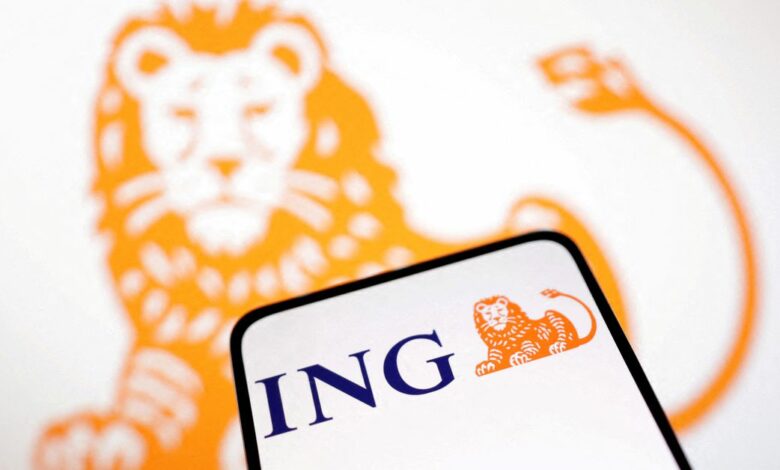 Illustration shows ING Bank logo