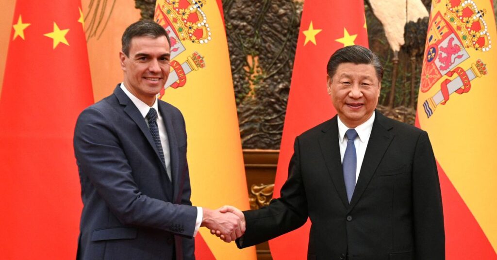 Chinese President Xi and Spanish Prime Minister Sanchez meet in Beijing