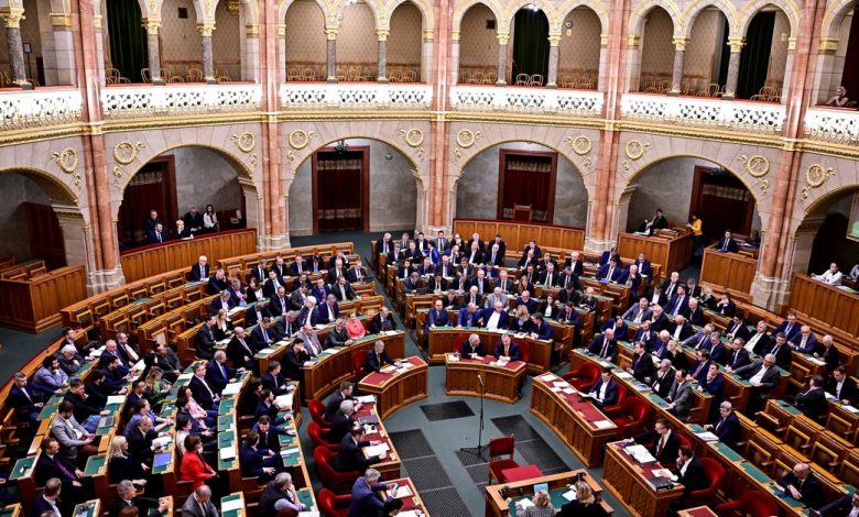 Hungary's parliament votes on the ratification process of Finland's NATO entry