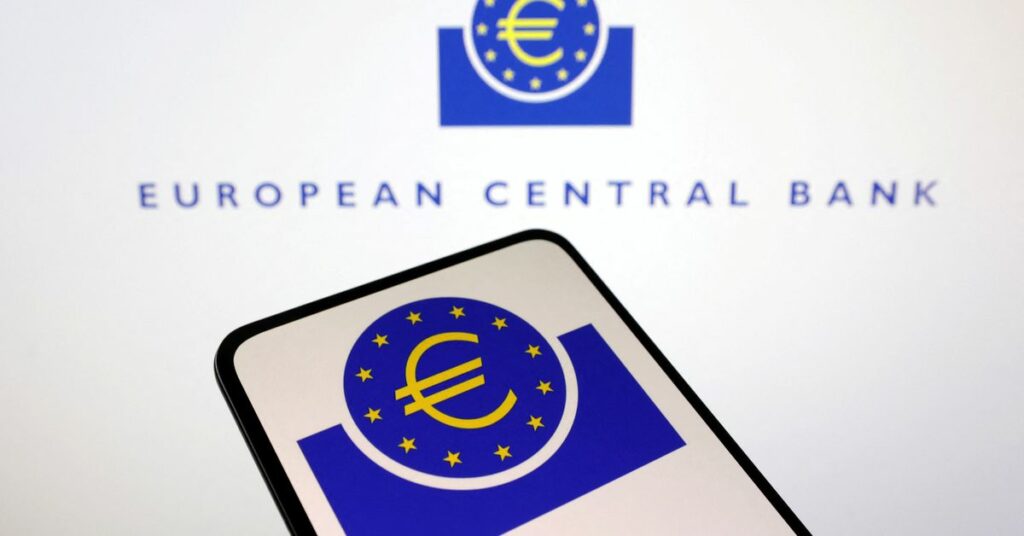 Illustration shows European Central Bank