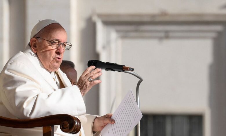 Pope Francis holds general audience at the Vatican