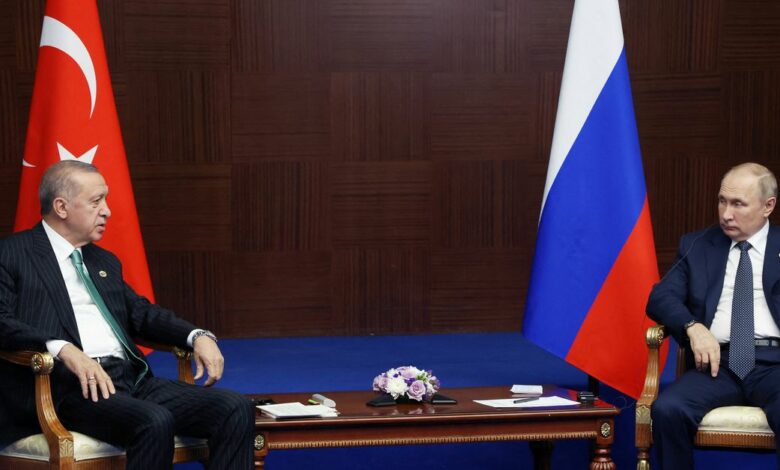 Russia's President Putin and Turkey's Erdogan meet on the sidelines CICA summit in Astana