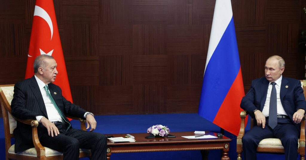 Russia's President Putin and Turkey's Erdogan meet on the sidelines CICA summit in Astana