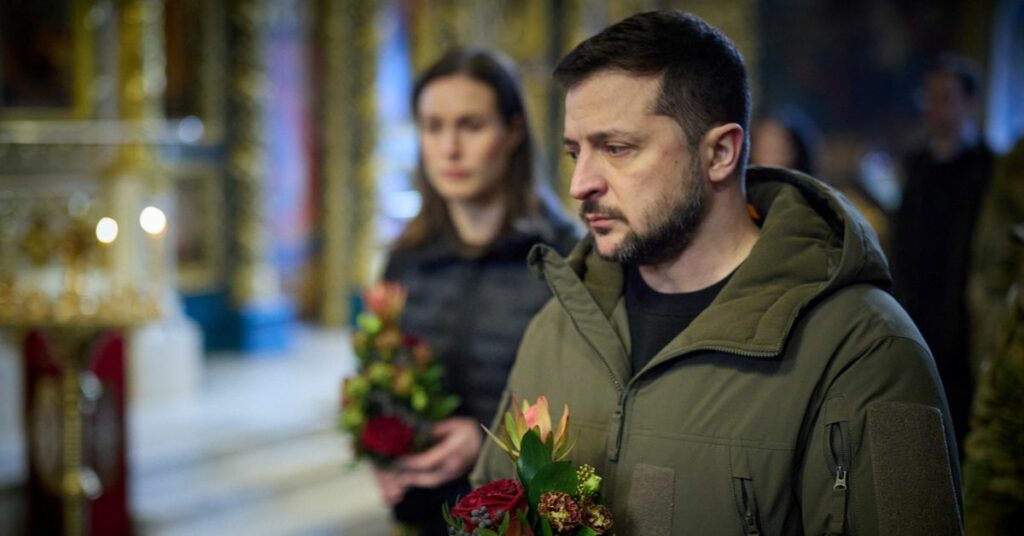 Memorial ceremony for serviceman and Hero of Ukraine Dmytro Kotsiubailo in Kyiv