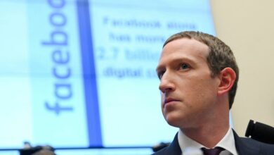 Facebook Chairman and CEO Zuckerberg testifies at a House Financial Services Committee hearing in Washington