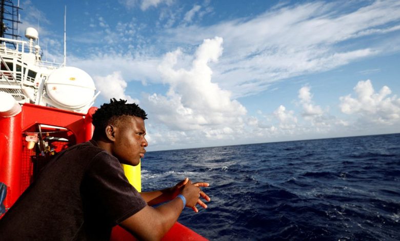 Aboard a migrant rescue ship