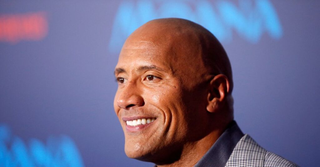 Actor Dwayne Johnson poses at the world premiere of Walt Disney Animation Studios' "Moana" as a part of AFI Fest in Hollywood
