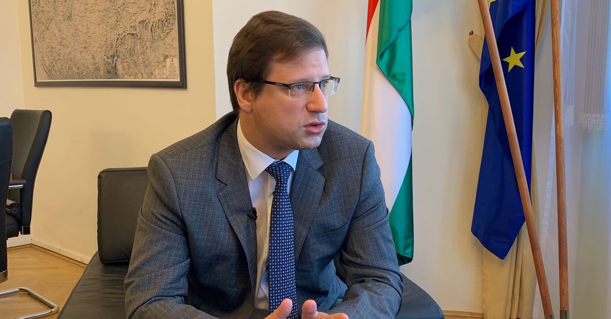 Gergely Gulyas, Hungarian Prime Minister Viktor Orban’s chief of staff speaks during an interview in his office in Budapest