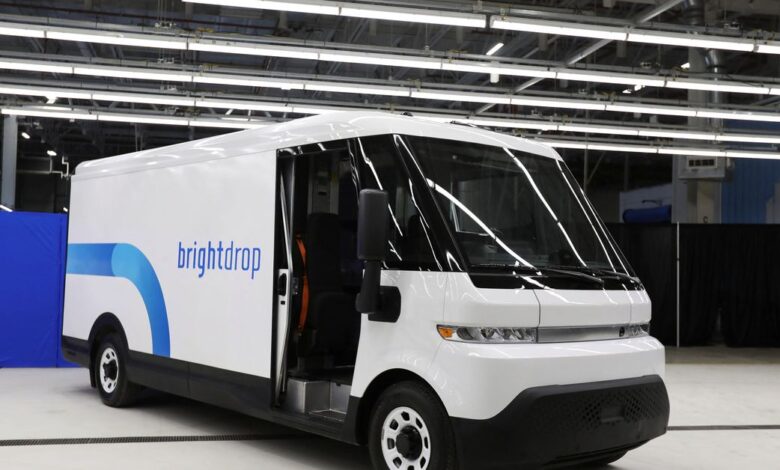 Opening of automaker General Motors (GM) Brightdrop unit's CAMI EV Assembly, in Ingersoll