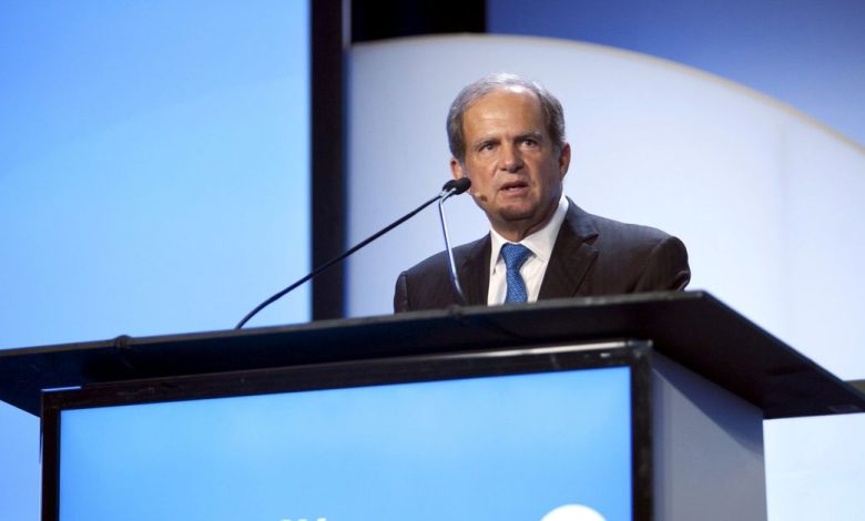 Scott Sheffield, CEO of Pioneer Resources, speaks during the IHS CERAWeek 2015 energy conference in Houston