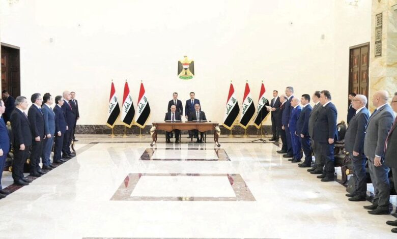 Iraqi PM Mohammed Shia al-Sudani meets with his Kurdish counterpart Masrour Barzani in Baghdad