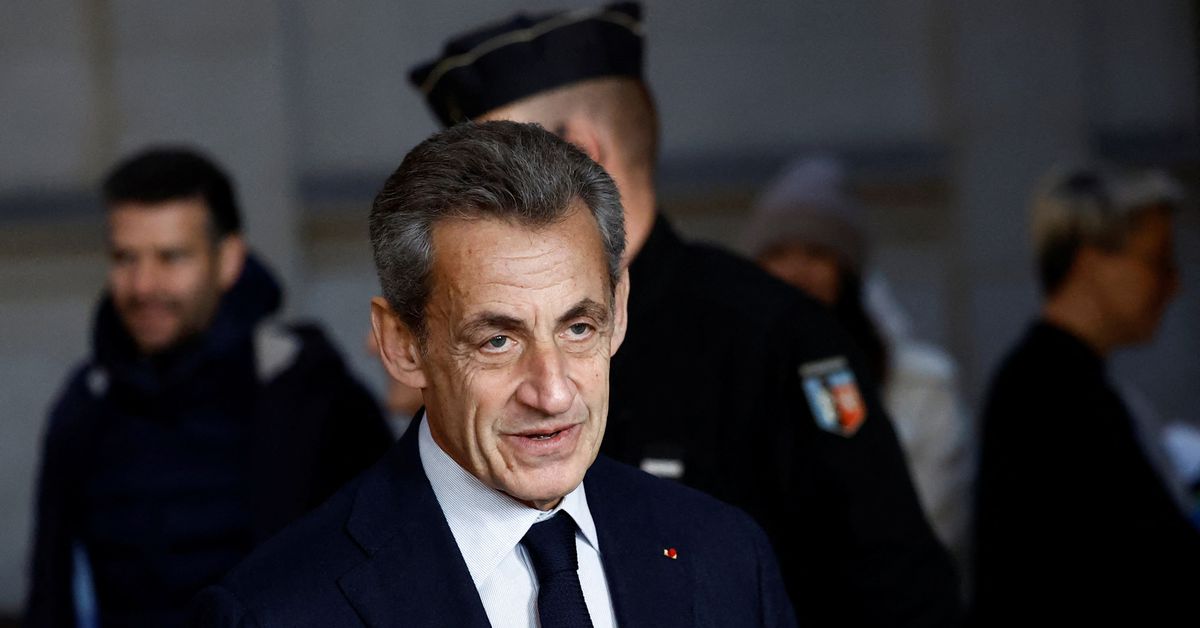 Appeal trial of former French president Sarkozy on corruption charges at Paris court