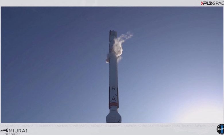 Presentation of Spanish space rocket "Miura 1" in Madrid