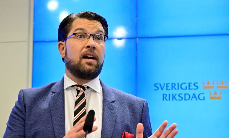 News conference on formation of the government, in Stockholm