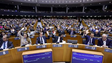 EU parliament vote on lifting immunity of two MEPs in Brussels
