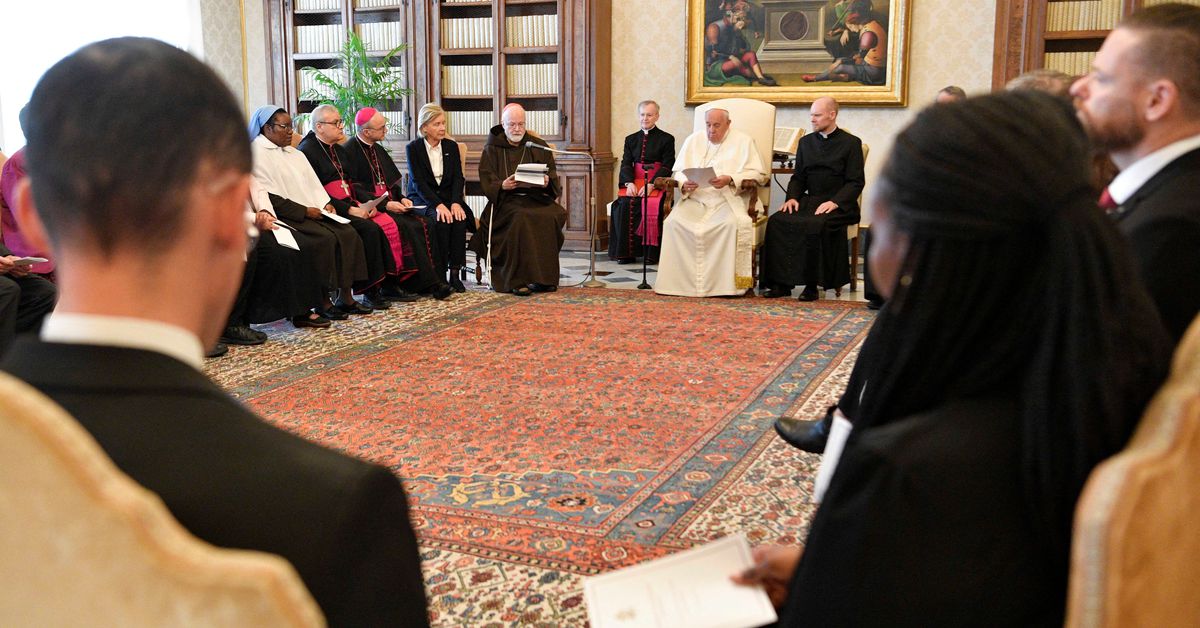 Pope Francis addresses a meeting with the members of Pontifical Commission for the Protection of Minors