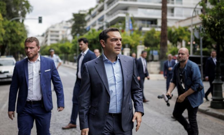 Greek leftist Syriza party leader meets president to receive mandate for a coalition in Athens