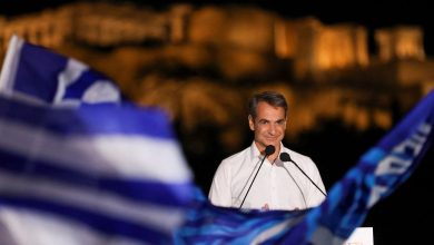 Pre-election rally of Greek PM Mitsotakis in Athens