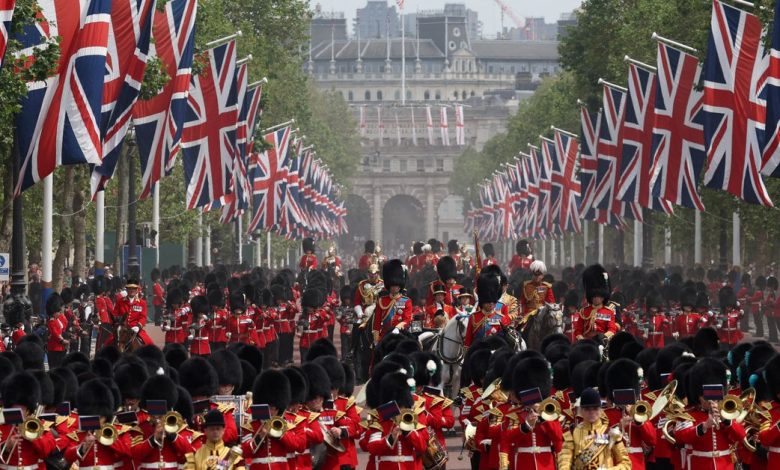 Trooping the Colour parade to honour Britain's King Charles on his official birthday, in London