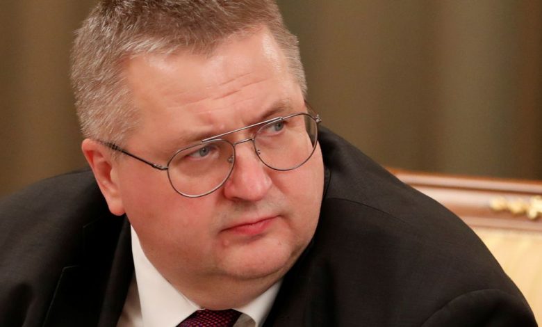 Russian Deputy Prime Minister Alexei Overchuk attends a government meeting in Moscow