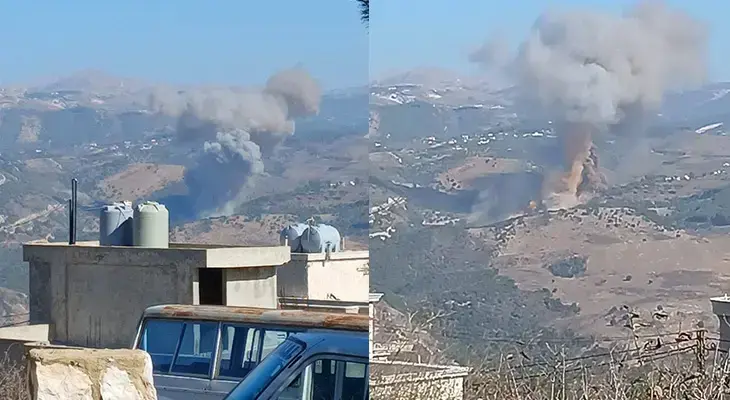 İsrail Livana hava zərbəsi endirdi: Bölgədən tüstü qalxır